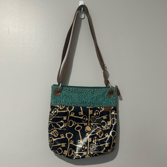 Fossil Key-Per Coated Canvas Crossbody Bag - Picture 1 of 6